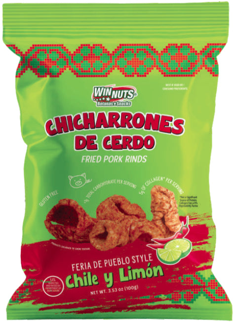 Winnuts Chicharrón de Cerdo Chile y Limón 3.5oz